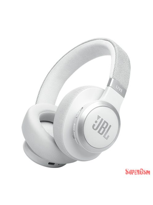 JBL Live 770NC Bluetooth Fejhallgató - Fehér