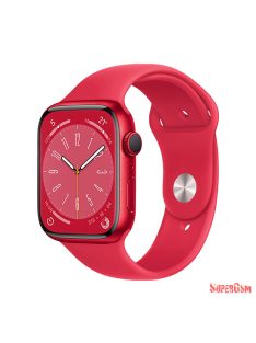   Apple Watch Series 8 LTE 45mm Red Aluminium Case with Sport Band - Red