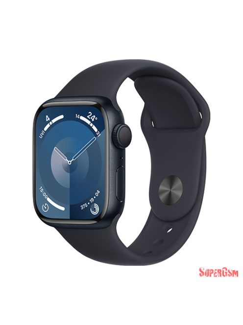 Watch Apple Watch Series 9 GPS 41mm Midnight Aluminium Case with Sport Band S/M - Midnight