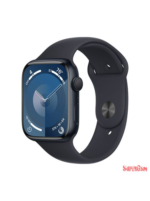 Apple Watch Series 9 GPS 45mm Midnight Aluminium Case with Sport Band S/M - Midnight