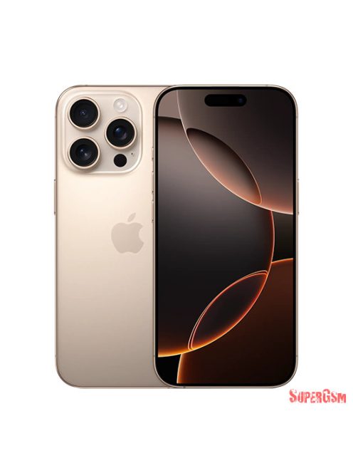 Apple iPhone 16 Pro 128GB - Sivatagszínű titán (Arany)