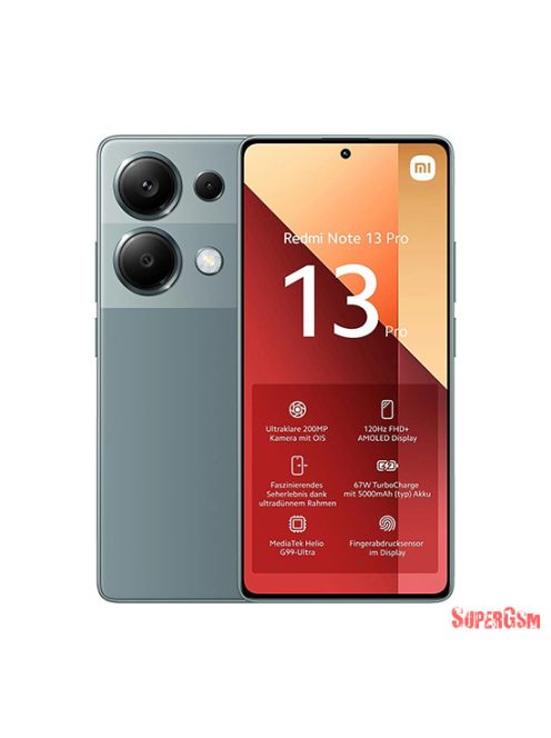 Xiaomi Redmi Note 13 Pro 4G Dual Sim 12GB RAM 512GB - Zöld