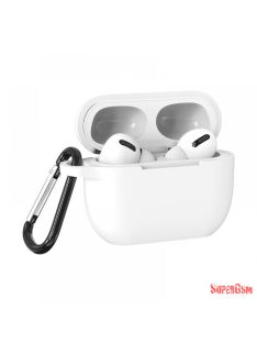 Airpods Pro szilikon tok, Fehér, 2.5mm