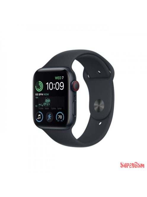 Apple Watch SE2 Cellular 44mm Fekete tok,Fek. Szíj