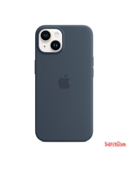 Apple iPhone 14 Plus Szilikon Magsafe tok,Viharkék