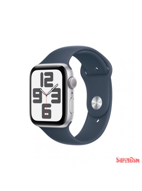Apple Watch SE3 44mm ezüst Alu tok,Sötétkék sport szíj (M/L)