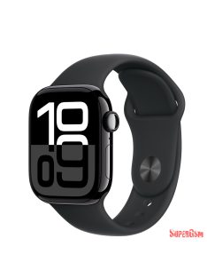   Apple Watch S10 Cellular 42mm fekete alutok, fekete sport M/L