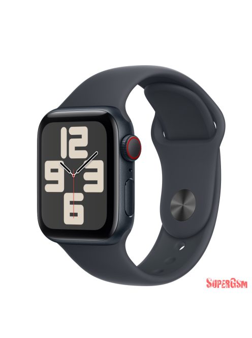 Apple Watch SE2 v3 Cellular 40mm fekete alutok, sportszíj M/L