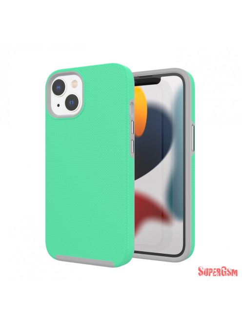 iPhone 14 TPU+PC ütésálló tok,Türkiz