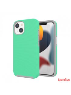 iPhone 14 Plus TPU+PC ütésálló tok,Türkiz