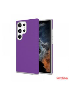 Samsung S23 Ultra TPU+PC ütésálló tok,Lila