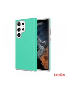 Samsung S23 Ultra TPU+PC ütésálló tok,Türkiz