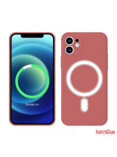 iPhone 13 Pro mágneses szilikon tok, Piros