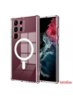 Samsung S24 Ultra TPU+PC mágneses szil tok, Átlát
