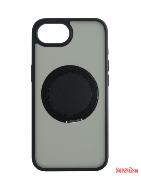 Iphone 16e 360° forgatható tok, Fekete
