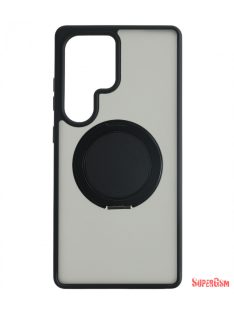 S25 Ultra mágneses 360° forgatható tok, Fekete
