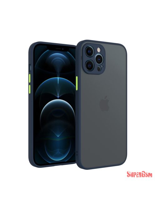 iPhone 12 műanyag tok, kék, zöld