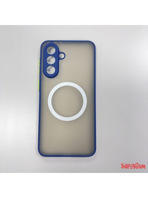 Samsung A56 mágneses műanyag tok, kék-zöld