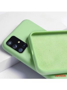 Prémium szilikon tok , Samsung Galaxy A32 5G,zöld