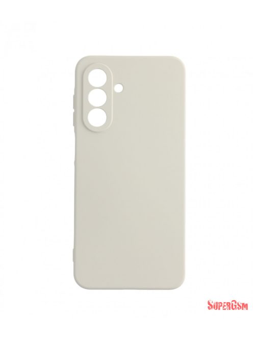 Premium szilikon tok, Samsung A56, Tört fehér