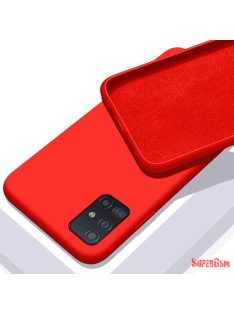 Premium szilikon tok, Samsung S23, Piros