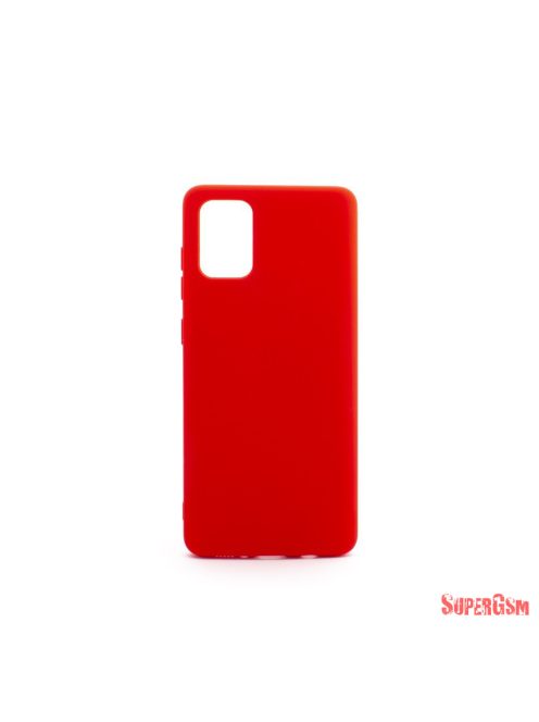 Premium szilikon tok, Samsung Galaxy Note20,Piros