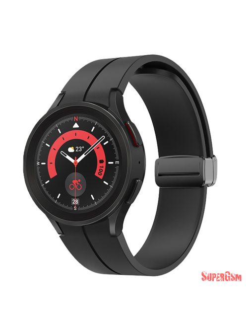 Samsung Watch 4/5 mágneses szil óraszíj,20mm,Feket