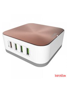 LDNIO 50W USB Station 8 bemenettel 10A, Rosegold