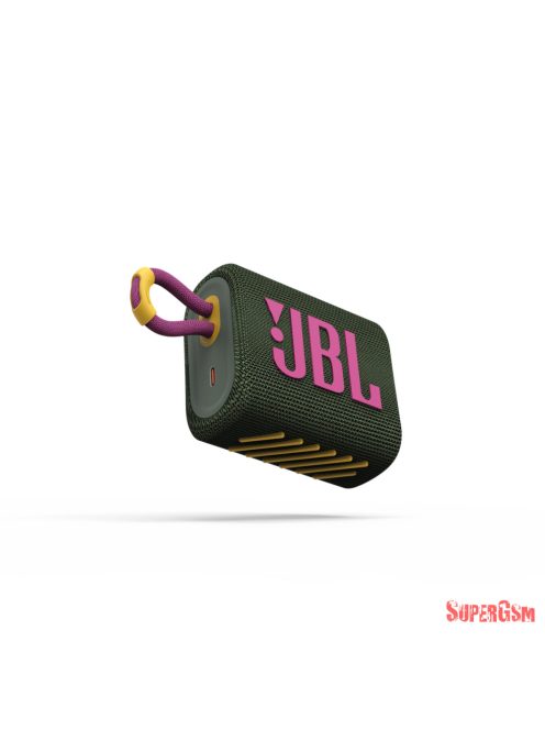 JBL GO3 Hordozható Bluetooth hangszóró,vízálló,Zöl