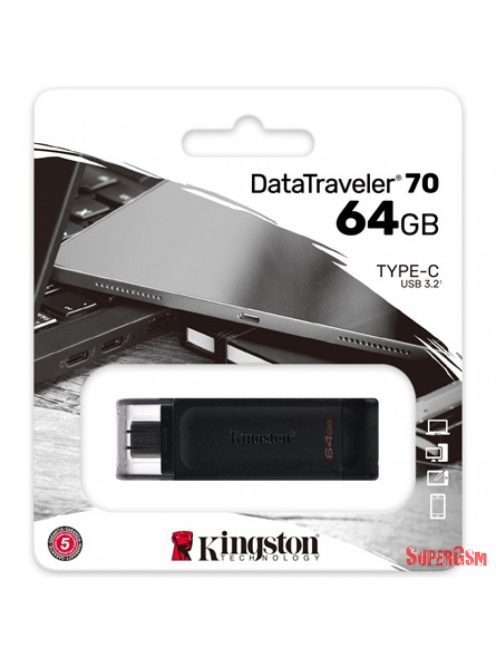 Kingston 64 GB Data Traveler 70 USB-C 3.2, pendriv