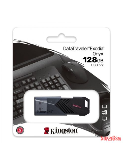 Kingston 128GB DataTraveler E-Onyx USB 3.2 Gen 1 fekete