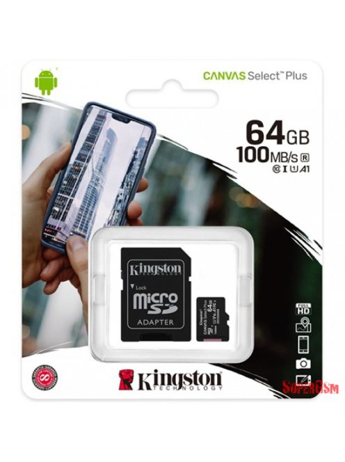 Kingston Canvas Select Plus MicroSDHC 64GB,Class10