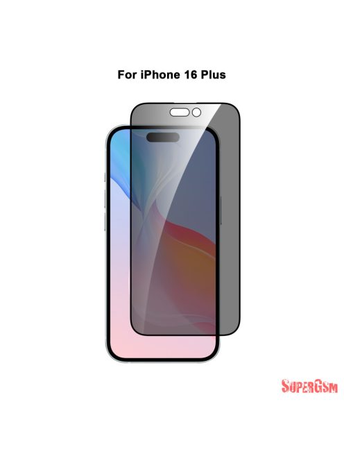 iPhone 16 Plus/ 15 Plus betekintésmentes üvegfólia