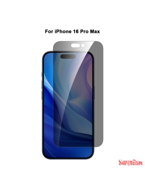 iPhone 16 Pro Max betekintésmentes üvegfólia