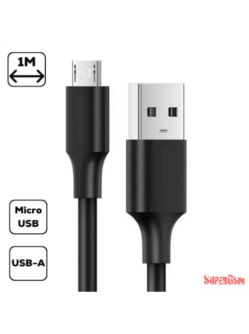Cellect USB-micro usb adatkábel, 1m, fekete
