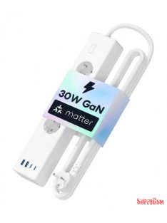 Meross hosszabító 4xAC, 2xUsb-A, 2xUsb-C, Max.16A Matter
