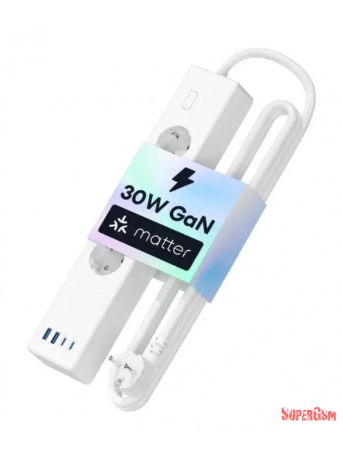 Meross hosszabító 4xAC, 2xUsb-A, 2xUsb-C, Max.16A Matter