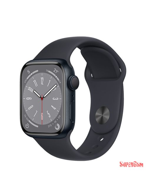 Apple Watch Series 8 GPS + Cellular 41mm Midnight Aluminium Case with Sport Band - Midnight
