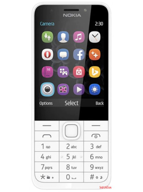 Nokia 230 DS kártyafüggetlen mobiltelefon, fehér