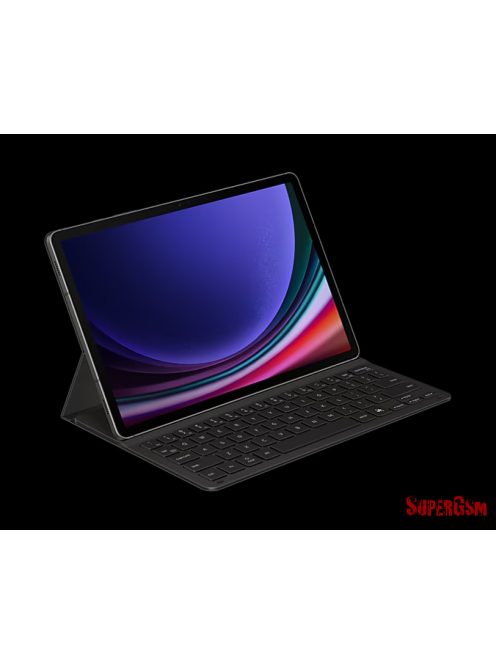 Samsung Tab S9/S9 FE vékony billentyűzetes tok,Fekete