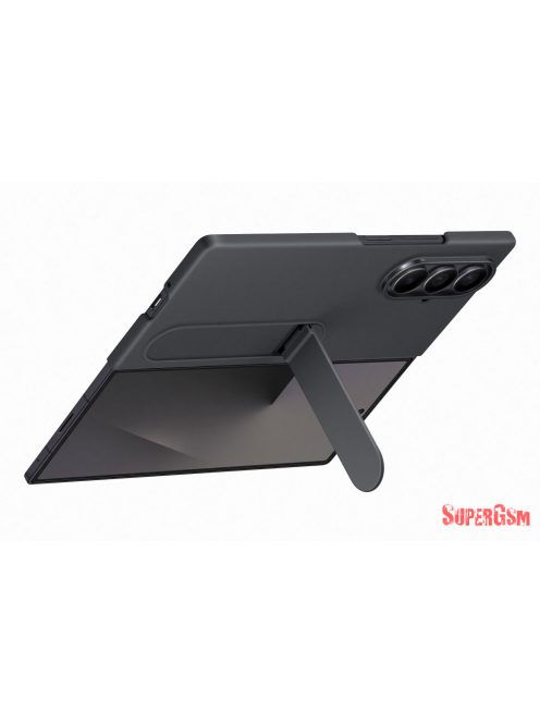 Samsung Fold 7 Álló tok szíjjal, fekete