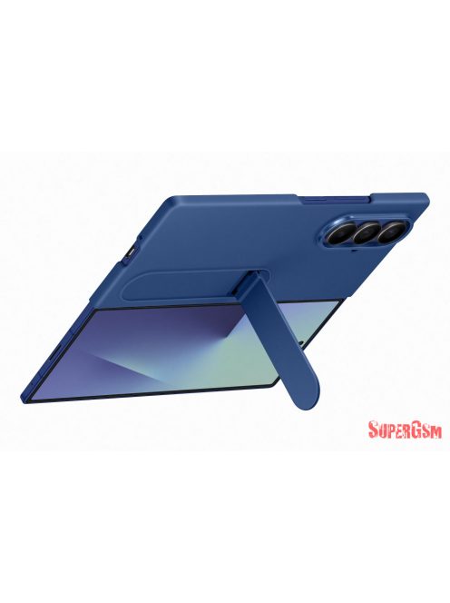 Samsung Fold 7 Álló tok szíjjal, kék