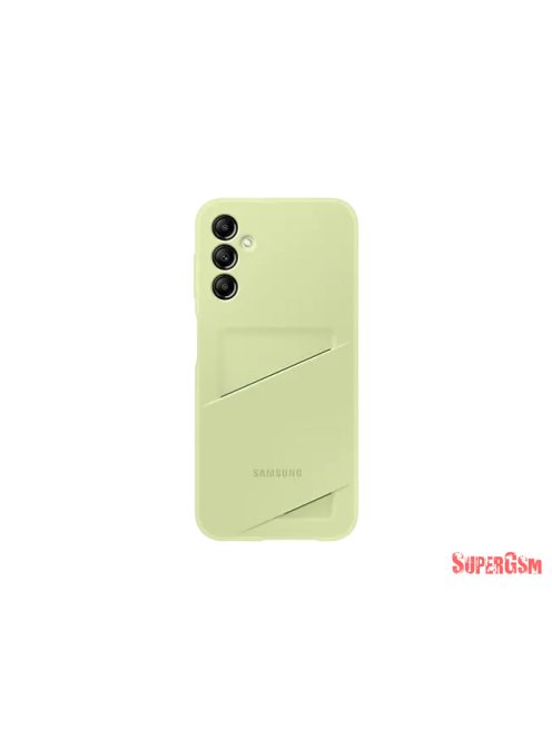 Samsung A15 kártyatartós hátlap, Lime