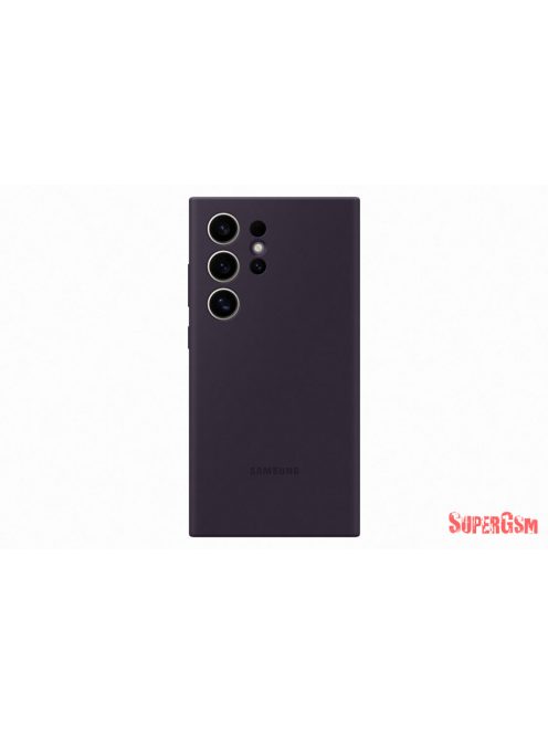 Samsung Galaxy S24 Ultra szilikon tok, Sötét lila