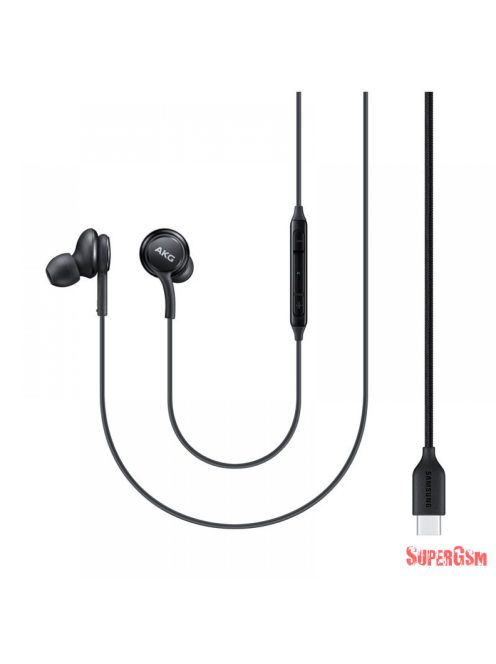 SAMSUNG EO-IC100 Type-C headset, AKG hangzással, Fekete