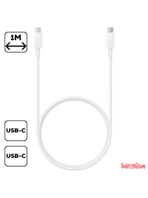 Samsung C-to-C kábel, (5A), Fehér
