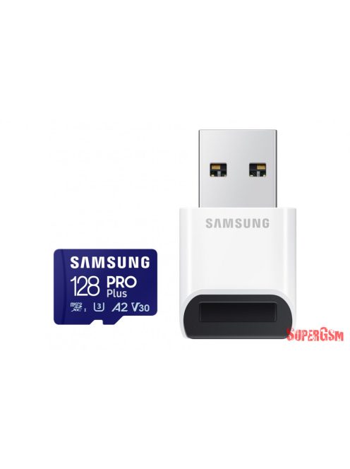 Samsung Pro Plus microSD kártya+kártyaolvasó,128GB