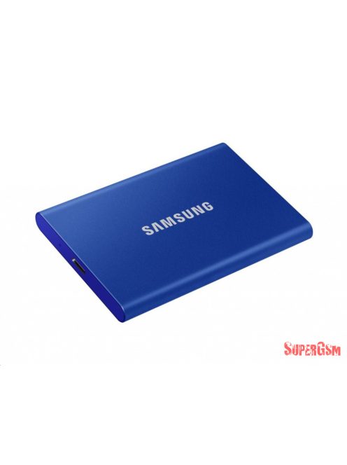 Samsung T7 hordozható SSD, 2TB, USB 3.2,Kék