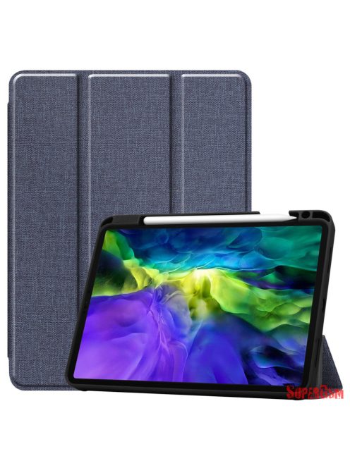 Apple iPad 11 2020 tablet tok toll tartóval, Kék