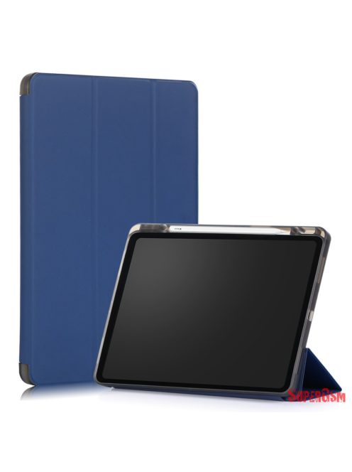 Apple iPad 12.9 2020 tablet tok toll tartóval, Kék